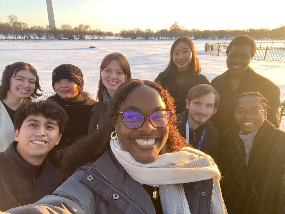 Joshua Sendgikoski and some of the cohort of Student Ambassadors for the American Physical Society.